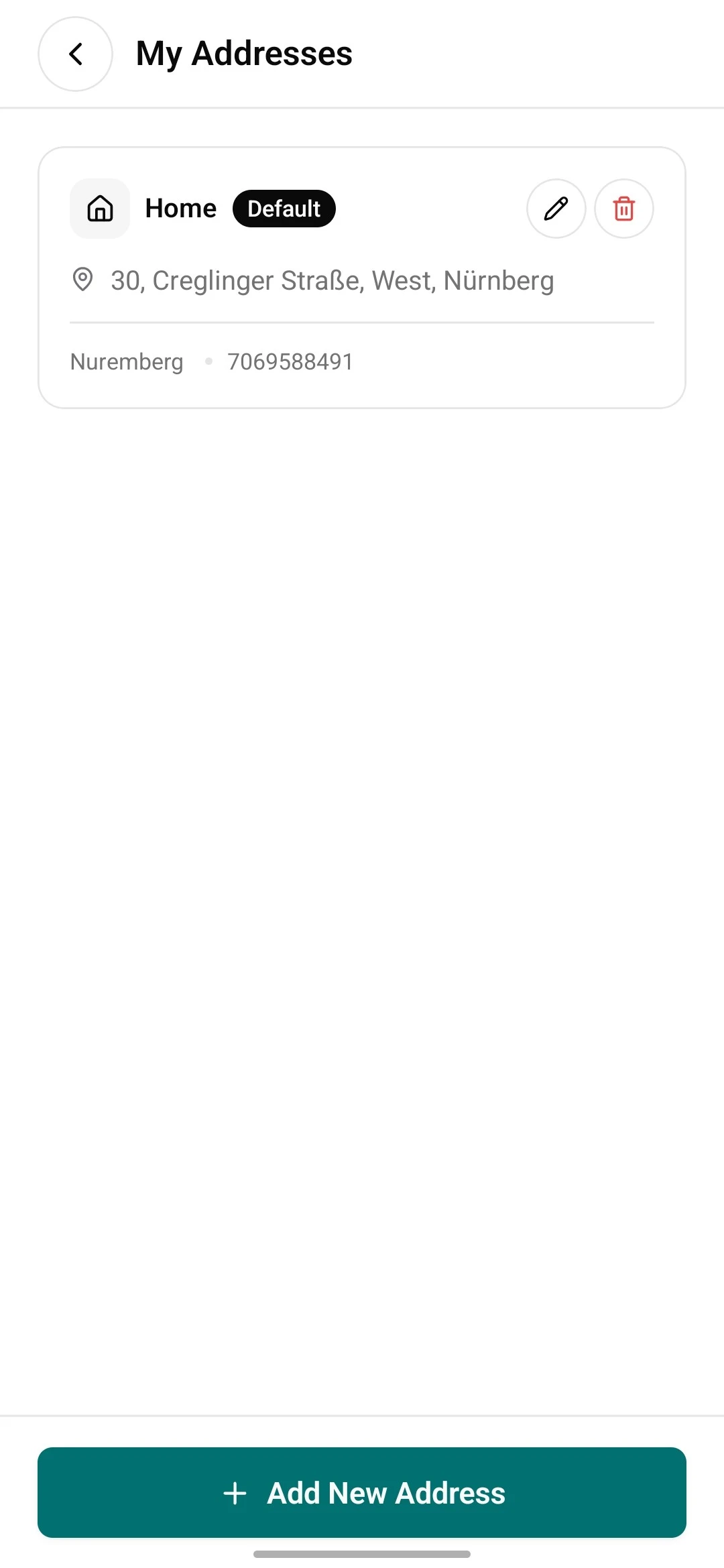 Aarpick app: addresses